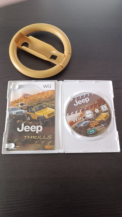 Jogo Wii Jeep Thrills + volante Wii