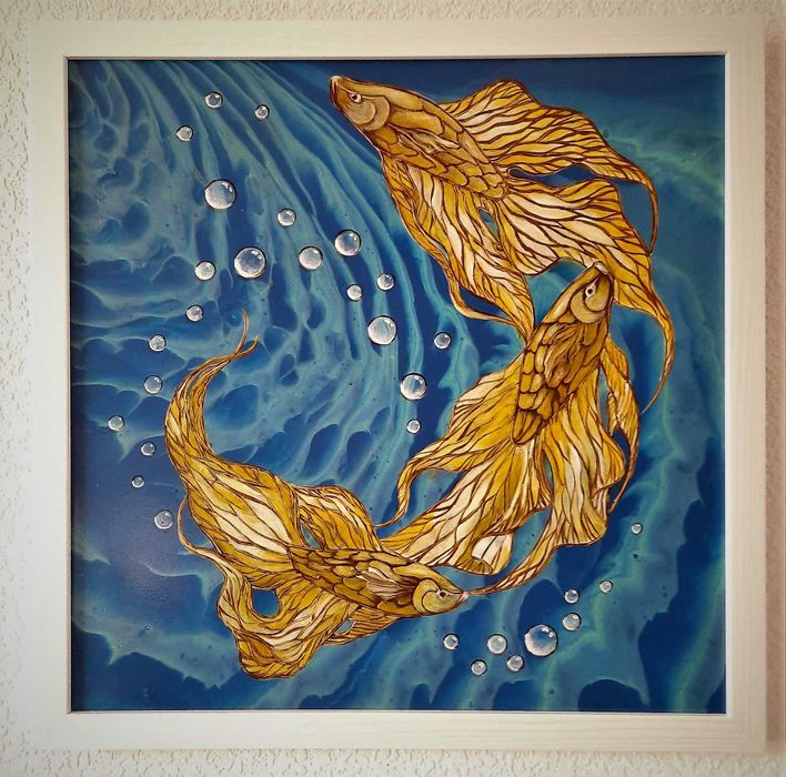 Natale Air / Живопис / картина / 40/40 Мixed media Art / 2020 / #156