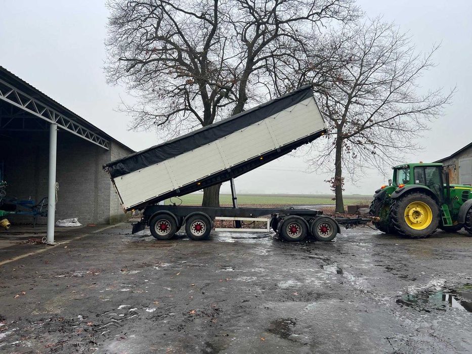Przyczepa ciężarowo rolnicza 4 osiowa, 3 stronna wywrotka JILKO 26 TON