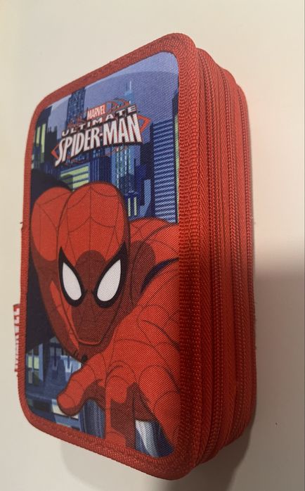 Porta-lápis triplo do Spiderman (Marvel).