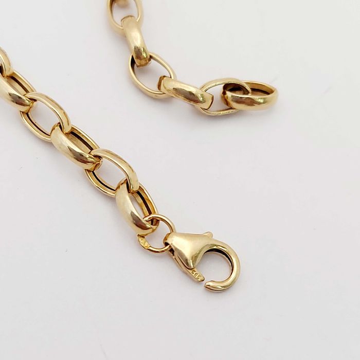 Złota Bransoletka Rolo Charms.