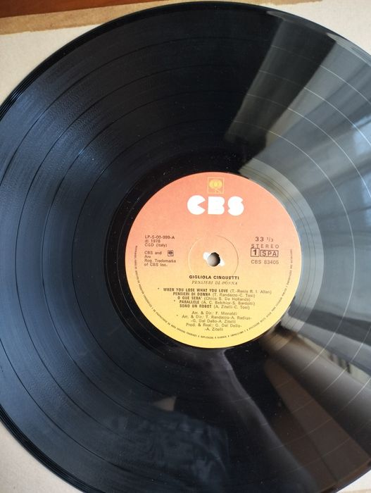 Disco de vinil LP Gigliota Cinquetti - 'Pensamentos de Mulher'