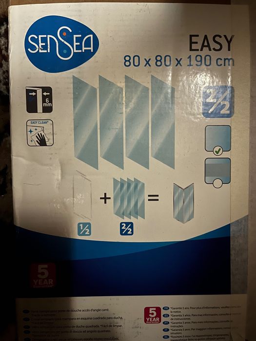 Vidros para cabine de duche Sensea Easy (Leroy Merlin)