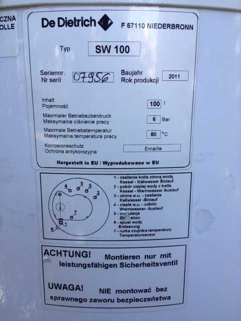 zasobnik 100 l do pieca dwufunkcyjnego + piec Ariston clas 24 cf