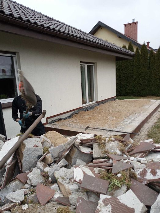 Wywuz gruzu, gliny,ziemi sprzątanie.Transport.