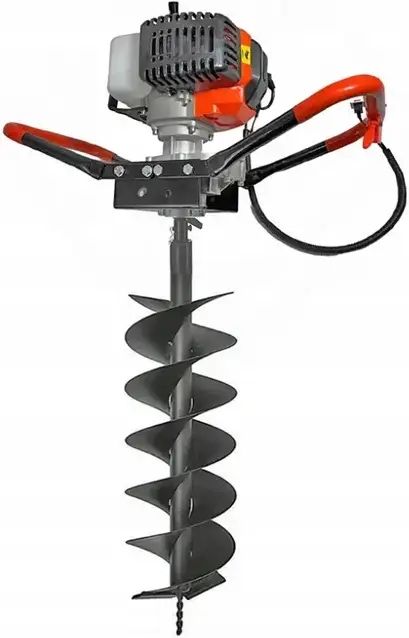 Оренда мотобура 4 шнеки 100,150,200,300 з подовжувачем 800мм