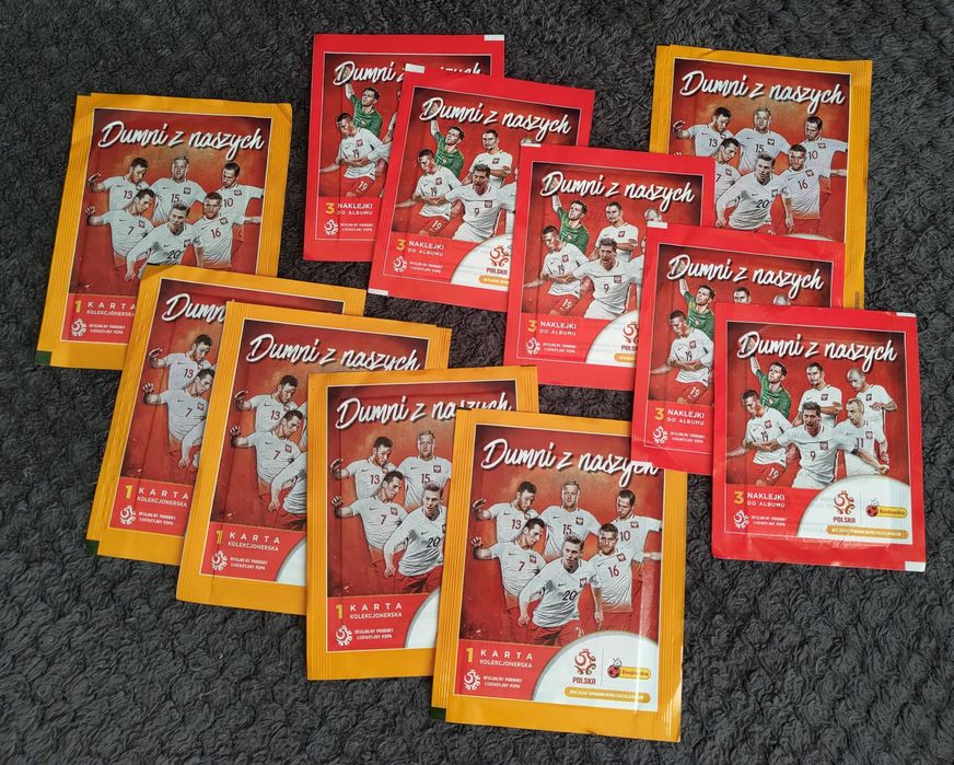 Karty i naklejki z akcji lojalnościowej Biedronka "Dumni z naszych"