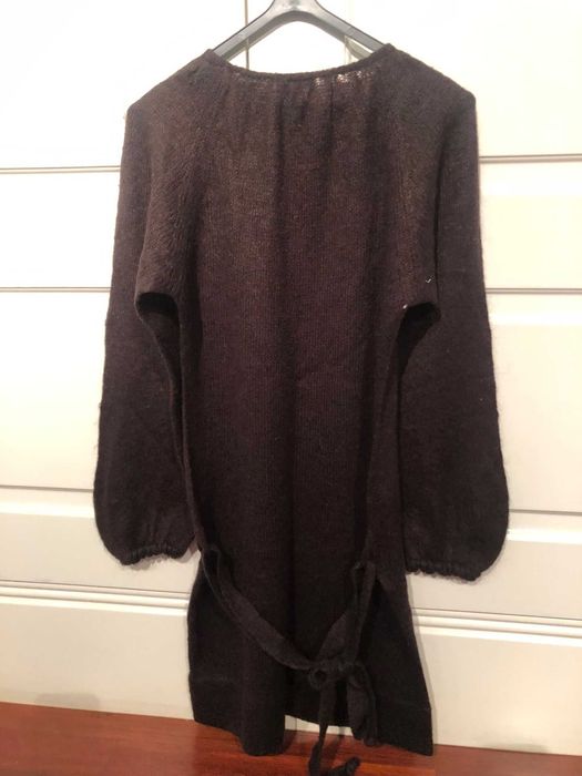Brown wool dress, very comfortable, Oxigénio brand, size S64752384396674123