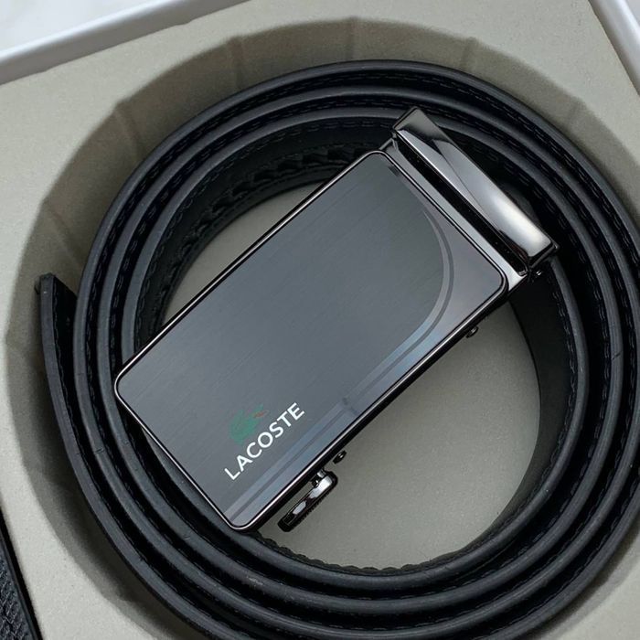 Мужской набор ремень и кошелек lacoste чоловічий ремінь