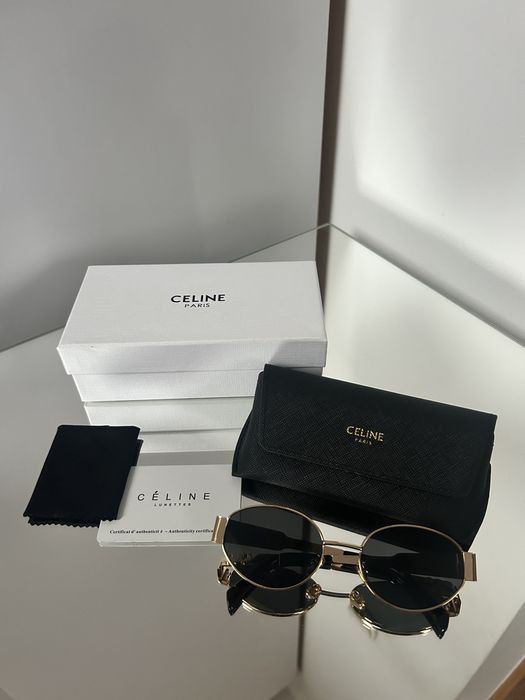 Okulary przeciwsłoneczne „celine” zlote