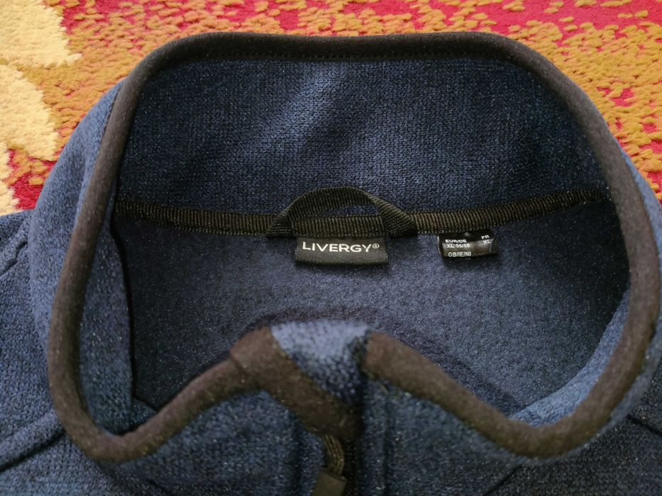 Флисовая кофта XL Livergy темно синий цвет флиска мужская