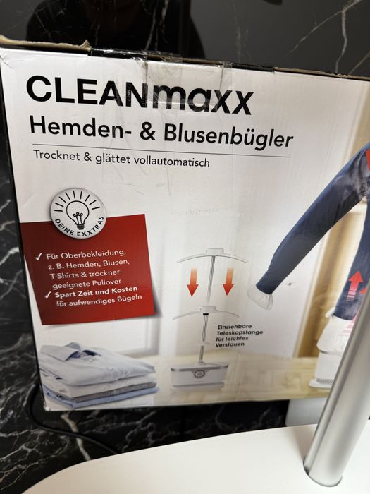 Сушарка Cleanmaxx 2 в 1 для одягу, Німеччина сушка, праска, відпарювач