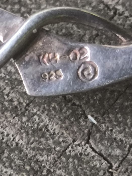 Srebrne  kolczyki,wisiorek Kit Heat Beaverbrooks. Vintage