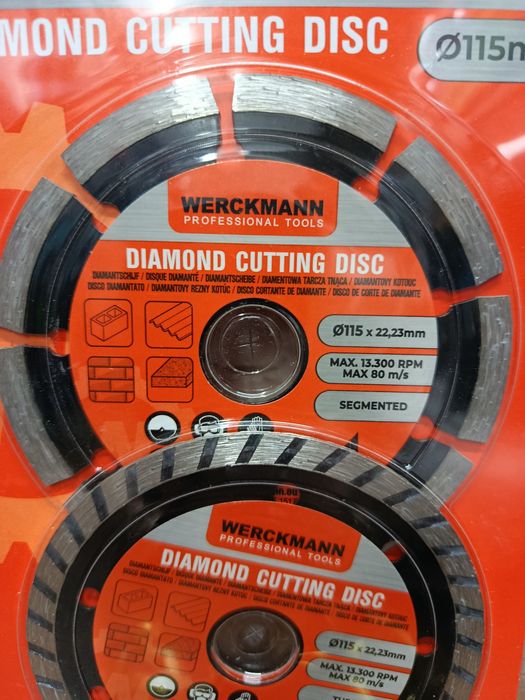 Tarcze diamentowe Werckmann 125x22,2 mm 2 sztuki