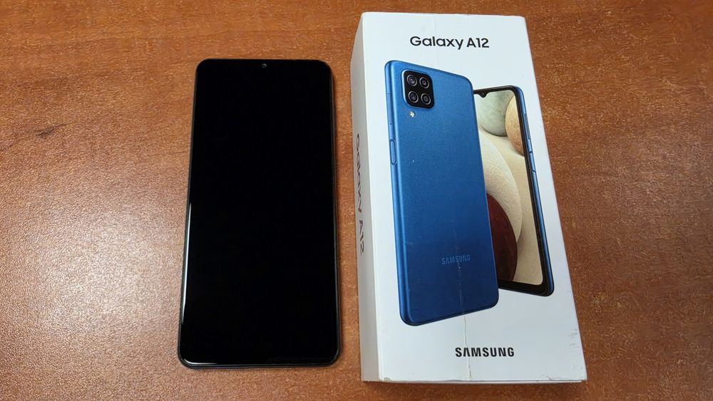 Samsung Galaxy A12 Dual Sim 64GB/4GB RAM niebieski, stan bdb
