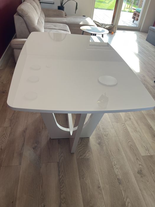 Stół rozkładany biały