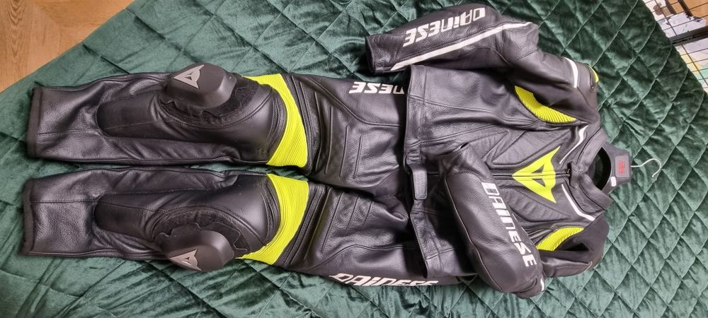 Dainese 2pcs kombinezon fluo R52 kombinezon motocyklowy dwuczęściowy