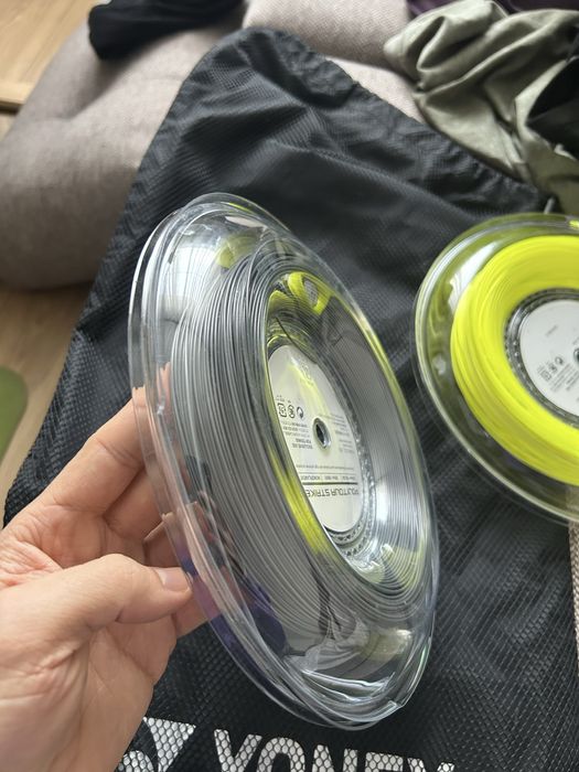 Струна Yonex Poly Tour Pro Flash Yellow Ta poly Tour Strike Grey (200)