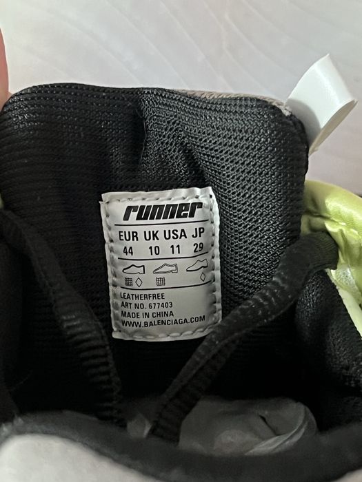 Balenciaga runner green black grey 44