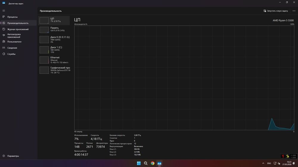 Комплект  AM4: Ryzen 5 5500 + Asus PRIME B450M K + Kingston  Fury 32gb 3200 mhz