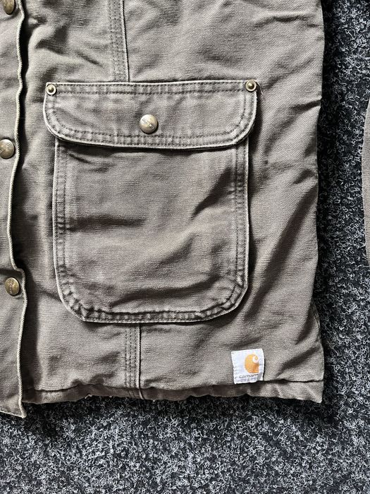 Жіноча вінтажна куртка Carhartt зелена canvas M