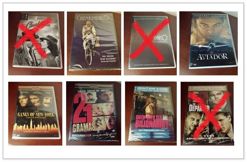Vários DVD's, de filmes galardoados, todos novos!