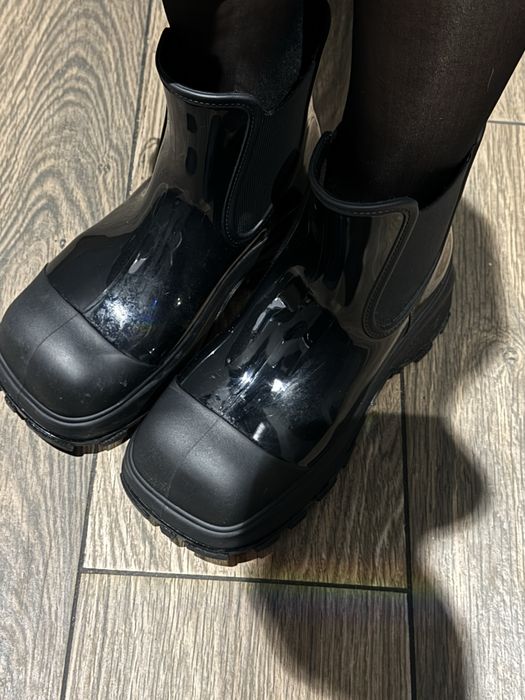 резинові сапоги чорні/ гумові чоботи (не zara, не hunter)