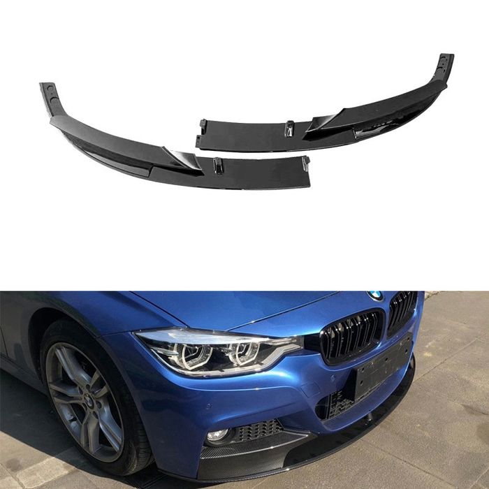 Сплиттер  BMW 3 F30 диффузор клыки реснички губа сплітер спойлер