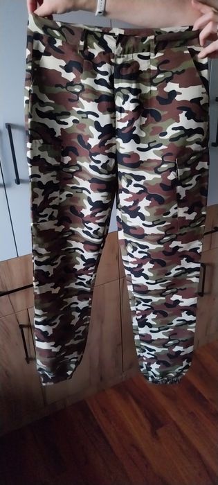 Spodnie damskie moro bojówki rozmiar 38