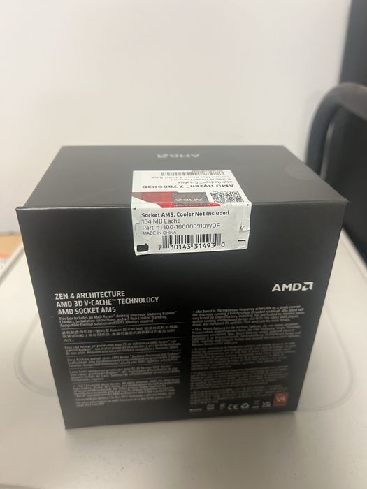 Ryzen 7 7800X3D – Novo, nunca usado (caixa aberta)
