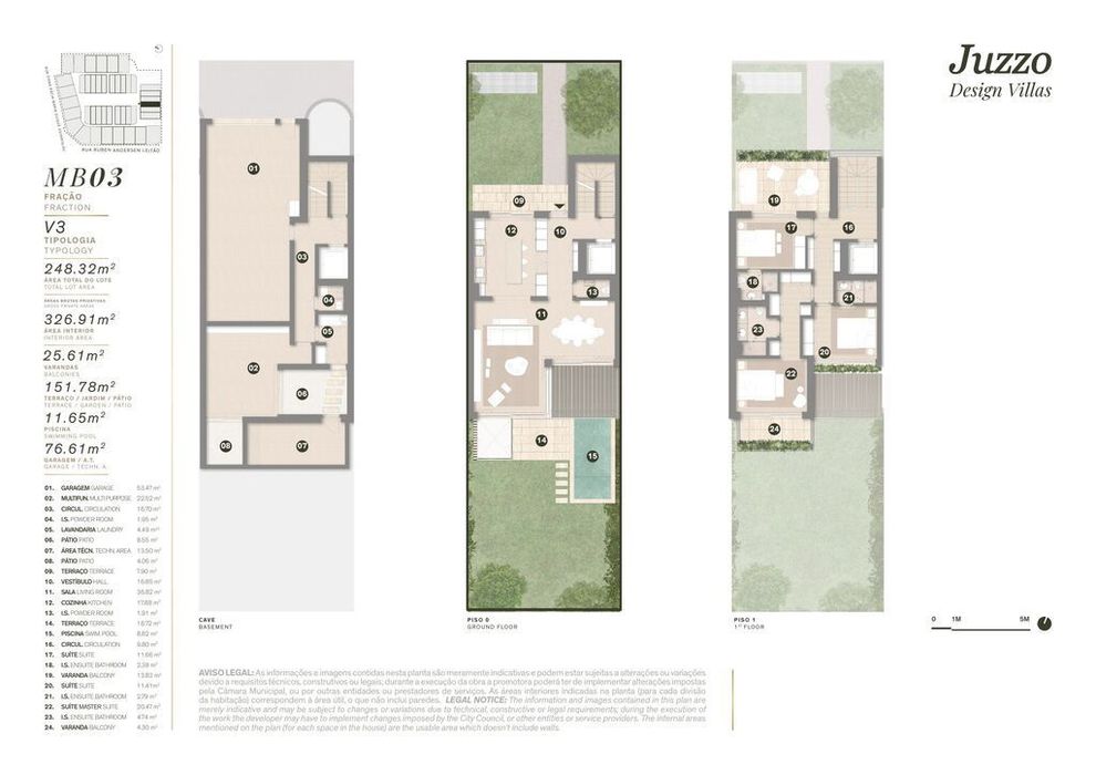 Moradia em Banda T3 no Juzzo Design Villas, Aldeia de Juso, Cascais