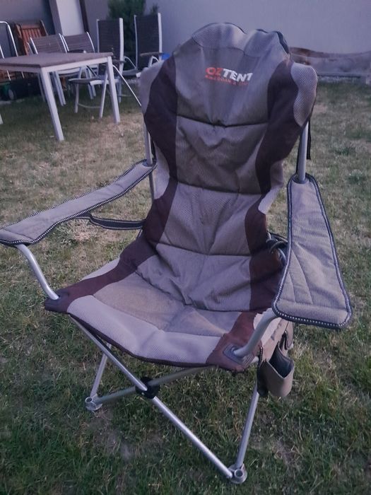 Krzesło fotel skladane turystyczne wedkarskie premium