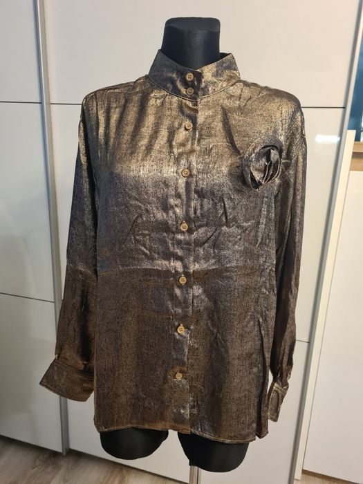 Koszula tafla z kwiatem