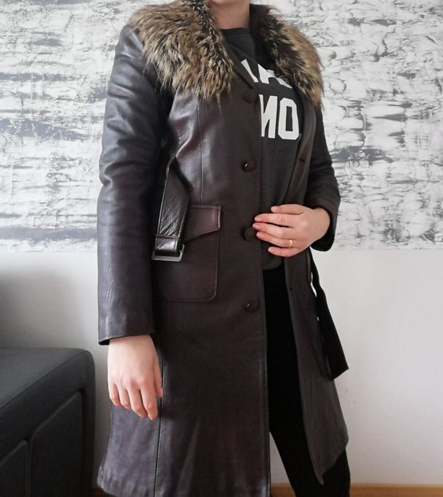 płaszcz skórzany