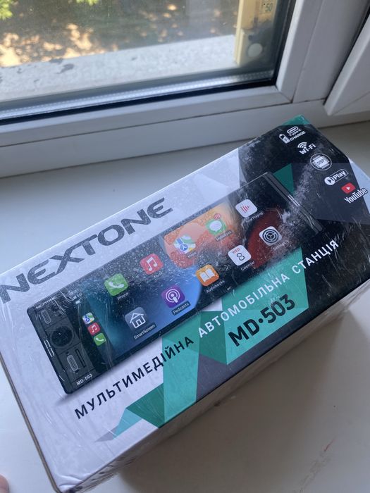 Автомагнітола 1DIN Nextone MD-503 (2/32Gb) 6.3" IPS / CarPlay / Android Auto