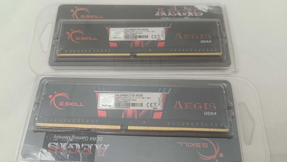 G.Skill Aegis DDR4 8GB (2×4GB) 2400MHz