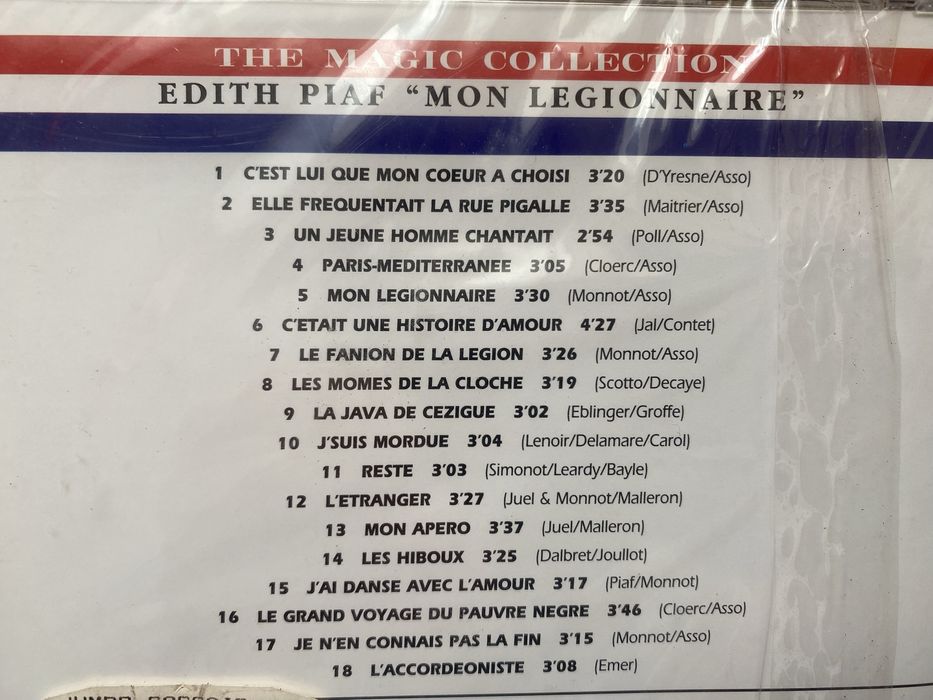 CD de Edith Piaf Mon Legionnaireselafo
