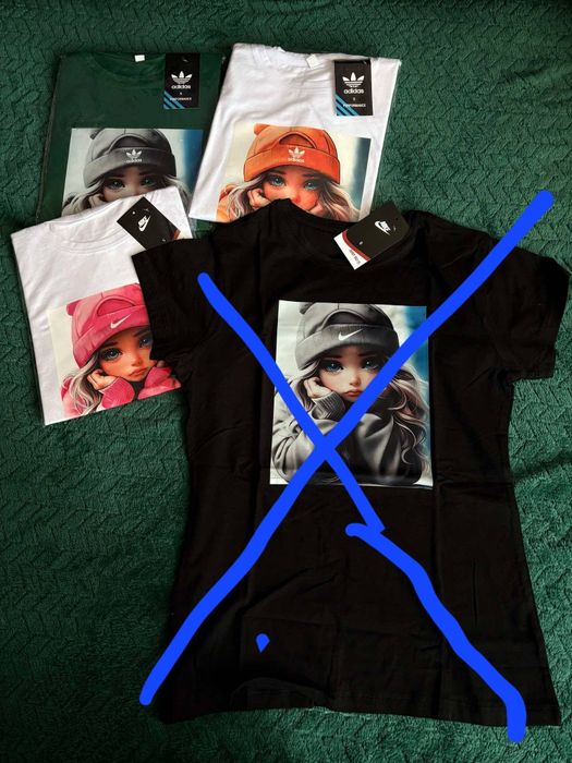 T shirt z laleczkami Nike/Adidas