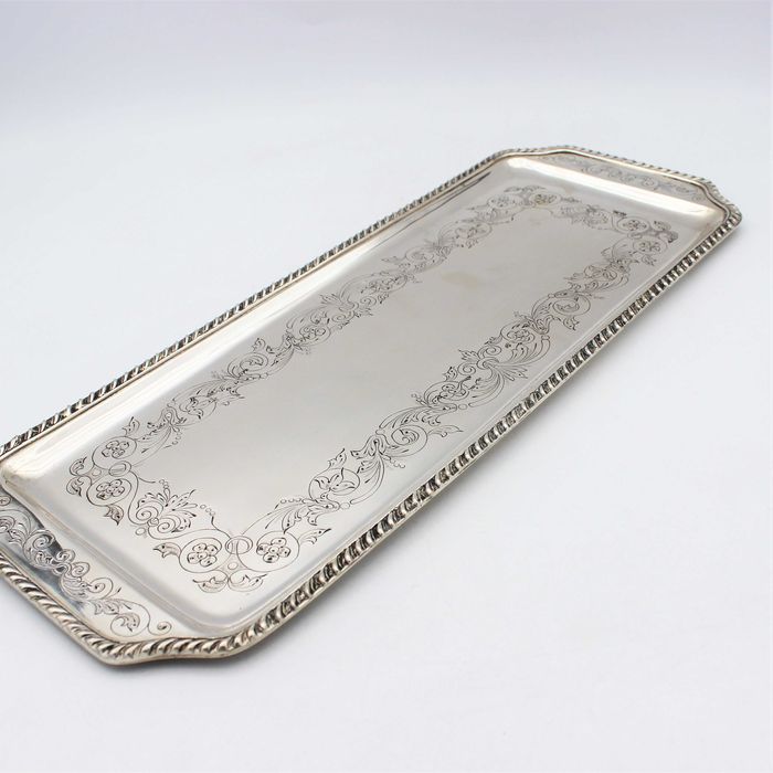 Tabuleiro/Torteira em Prata Portuguesa