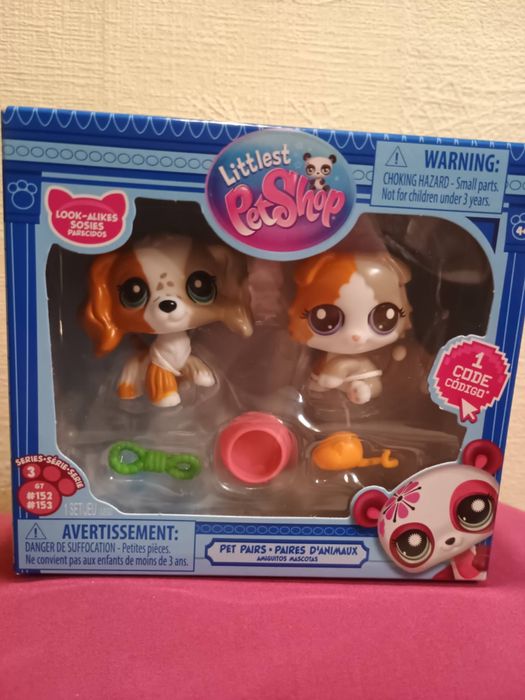Littlest pet shop pet pairs set nieotwierany kolekcjonerski zestaw 7G