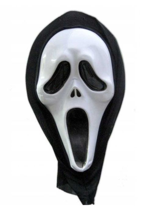 MASKA KRZYK NA HALLOWEEN przebranie strój strach horror scream