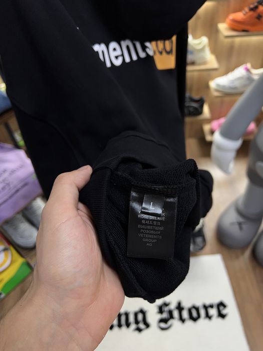 Худі Vetements.com Logo XXX Black