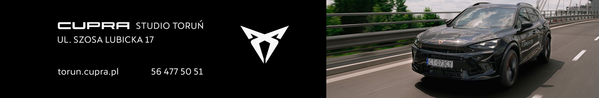 CUPRA Toruń - CUPRA Studio - Autoryzowany Salon i Serwis top banner