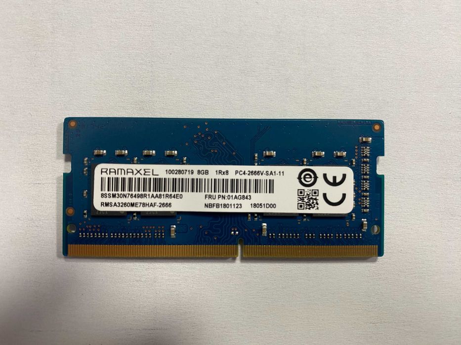 ОЗП для ноутбука Ramaxel 16 Gb (2х8Gb) SODIMM 8Gb DDR4-2666