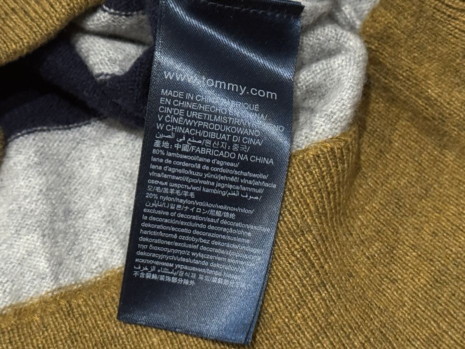 Sweter męski Tommy Hilfiger wełniany roz S