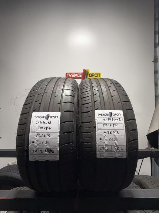 Opony całoroczne Falken 215/50R19 używane komplet 2szt modelu AS210 #L