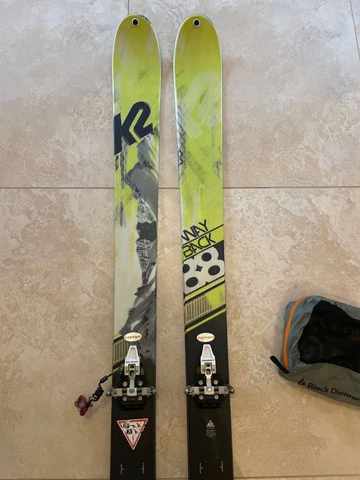 Narty skitury K2 Wayback 88, Dynafit, Black Diamond