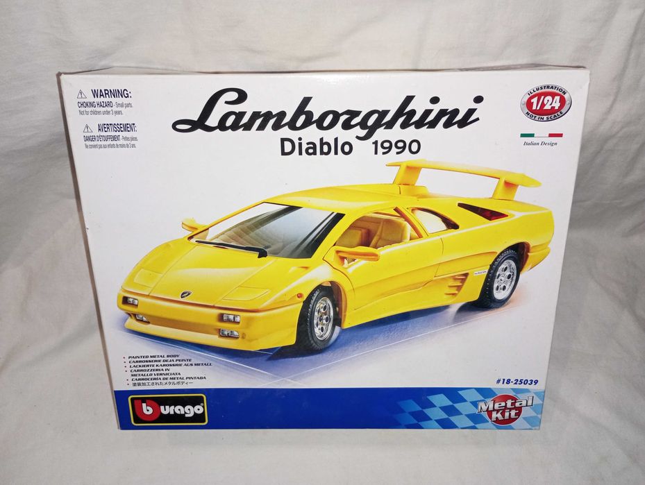 Машинка Lamborghini Diablo (1990 р.), модель масштаб 1:24, Burago
