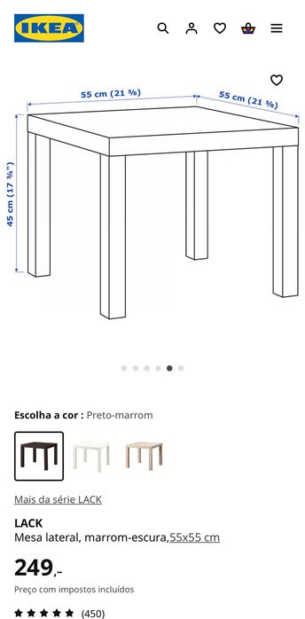 Mesa de apoio ikea