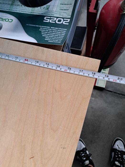 Módulo lixeira com tampo de madeira